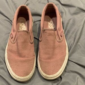 Vans Pink Slip-On Sneakers